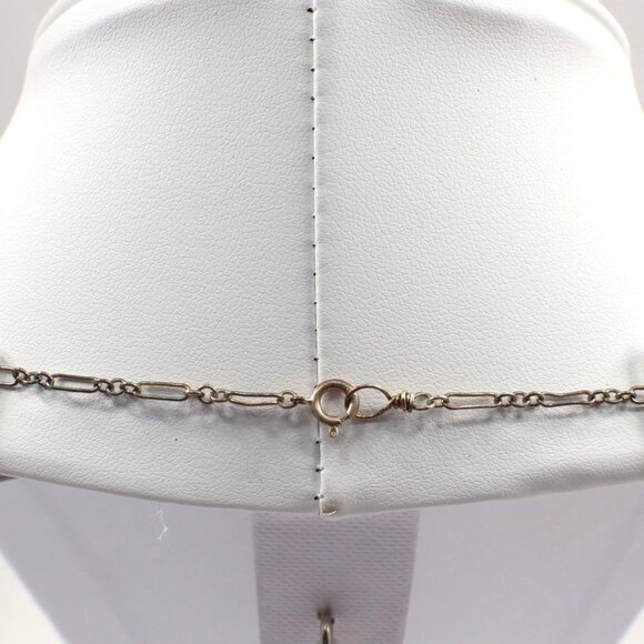 VTG 925 Sterling Silver Necklace 21in Wire Wrapped Quartz Crystal Pendant 5g USA - Picture 4 of 8